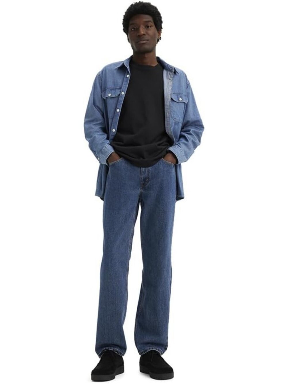 Men's Regular Fit Jeans - Classic Denim, Comfortable Style, Versatile Wardrobe - Picture 6 of 6